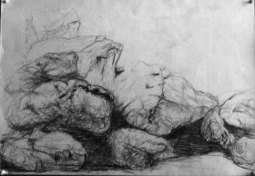 Steine, Graphitzeichnung, auf Papier, 40 x 55 cm.jpg