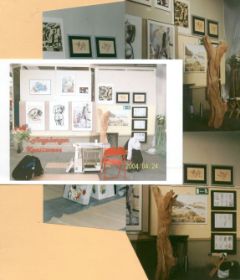 Ausstellungen - mein Stand auf der 1. Augsburger Kunstmesse - April 2004.jpg